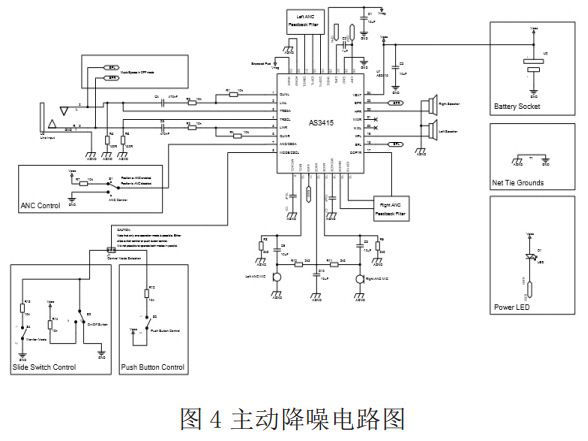 图 4 主动降噪电路图