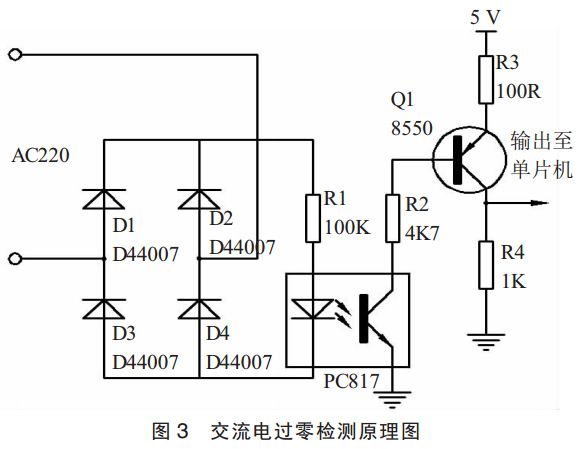 图 3 交流电过零检测原理图